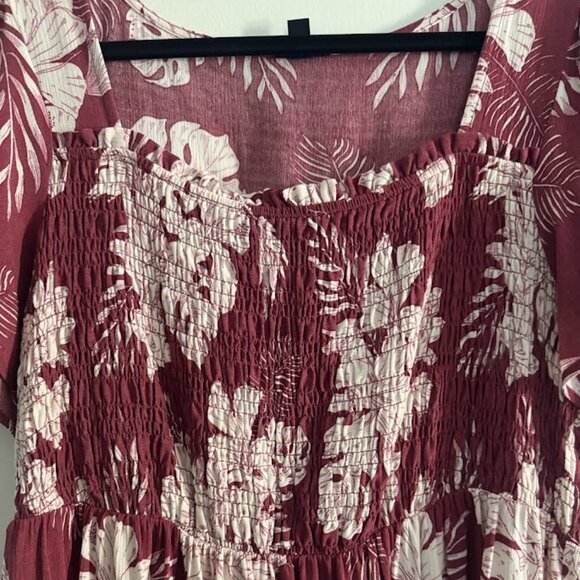 Torrid Baby doll Blouse – Tropical Vibes & Flattering Fit - Picture 2 of 5